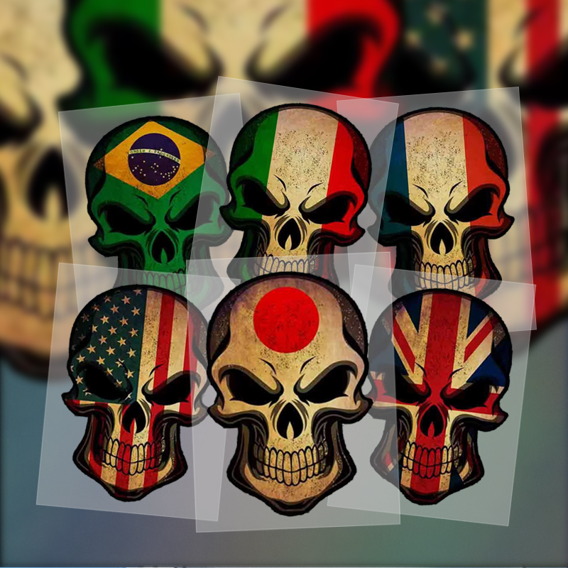Motorcycle Gear Germany - Stiker mobil kreatif AS, Jerman, Inggris