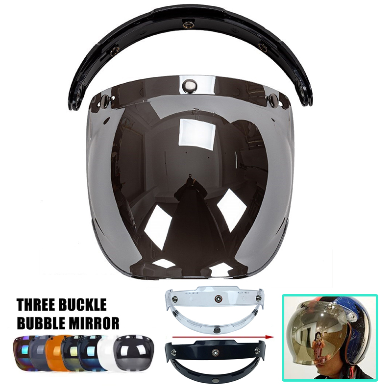 Motorcycle Gear Vintage - Helm gelembung Vintage sepeda motor, helm