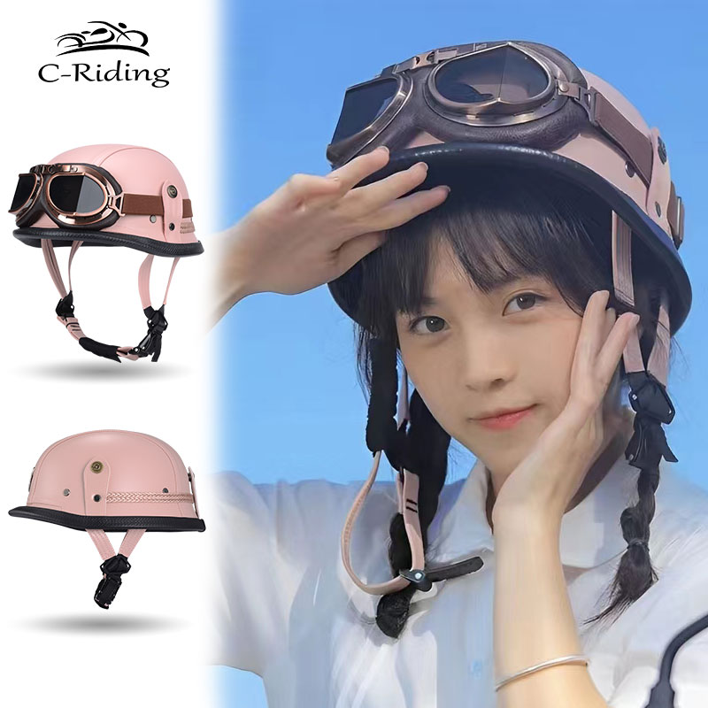 Motorcycle Gear Vintage - Helm sepeda motor Casco Moto helm