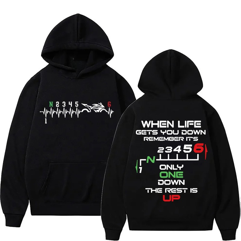 Motorcycle Gear Quotes - Hoodie Pergeseran Gigi Motor Baru 2026