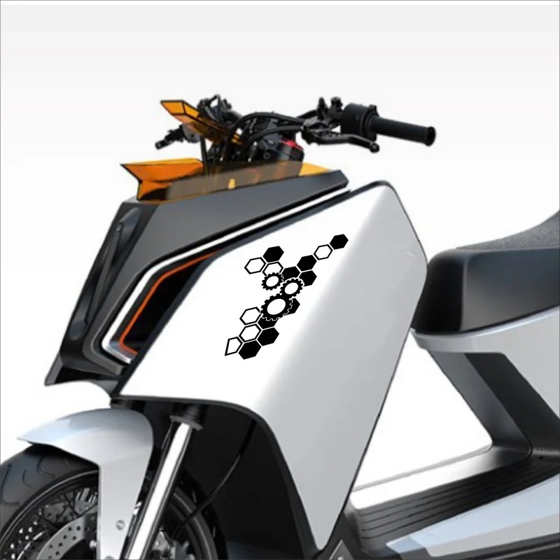 Motorcycle Gear Logo - 1 buah Stiker Motor Motocross Berbentuk