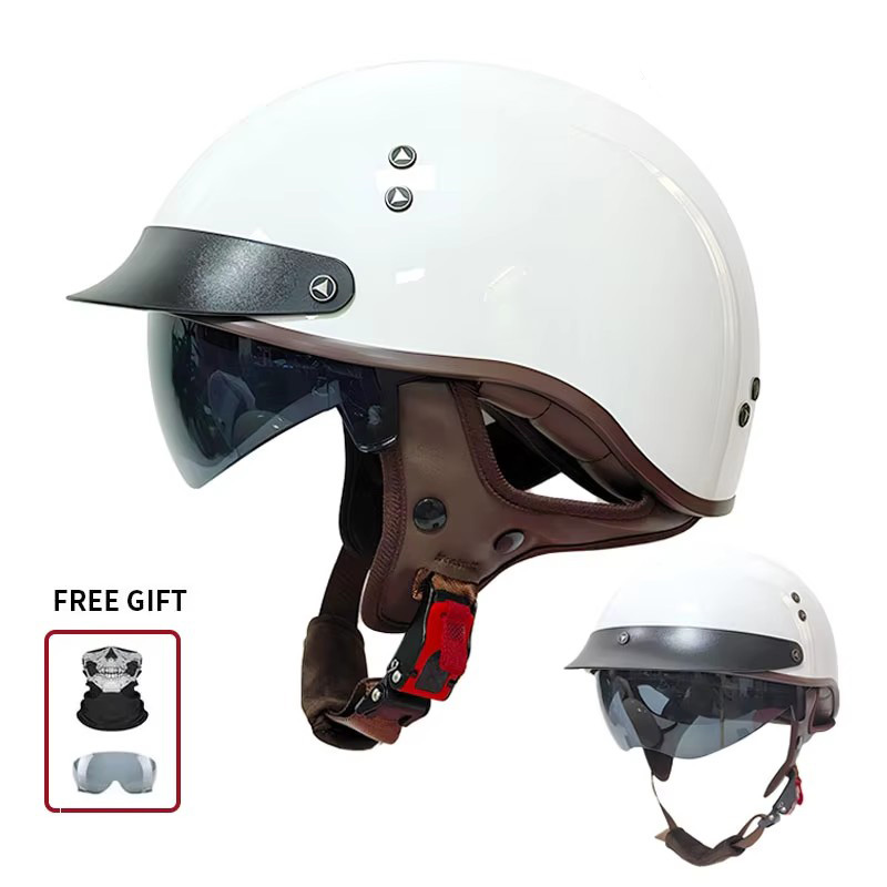 Helm Motor Vintage Setengah Te - Motorcycle Gear Vintage ulasan dan harga