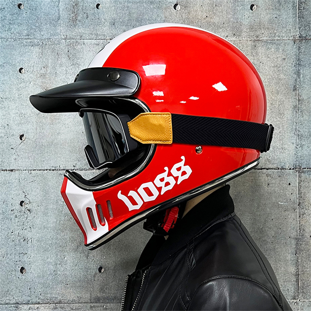Helm Motor Motocross Full Face - Motorcycle Gear Vintage ulasan dan harga