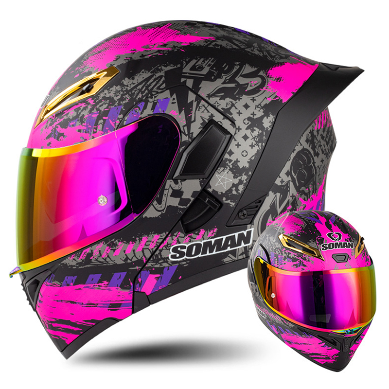 Helm sepeda motor pria Flip Up - Motorcycle Gear Vintage ulasan dan harga
