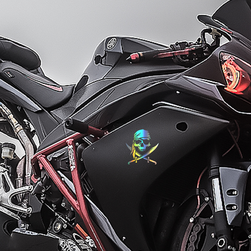 G172 tempelan tengkorak bajak  - Gear Set Motorcycle ulasan dan harga