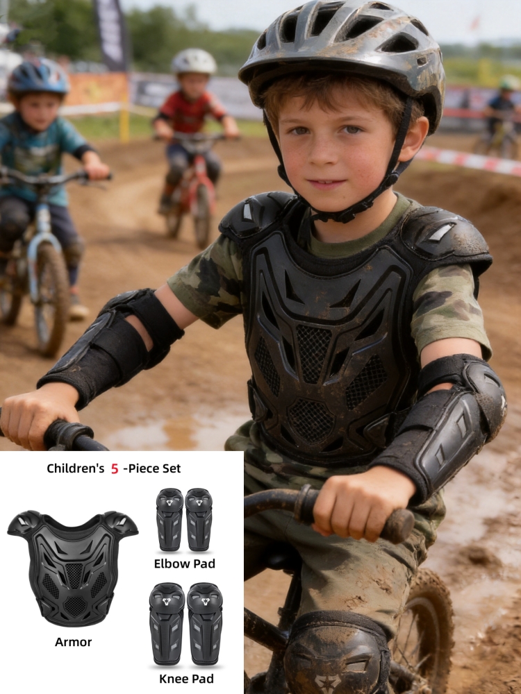 Rompi Pelindung Motor Anak 5Pc - Chest Protector Armor ulasan dan harga