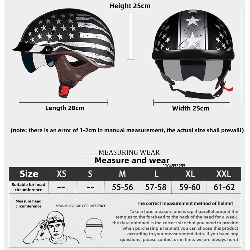 Helm Sepeda Motor Bersertifika - Motorcycle Gear Vintage ulasan dan harga
